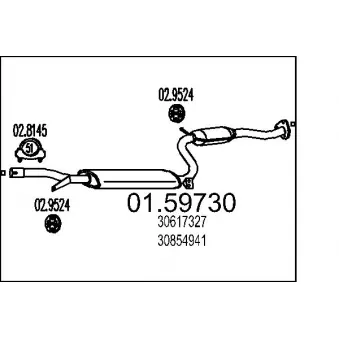 Silencieux central MTS