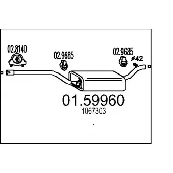 Silencieux central MTS