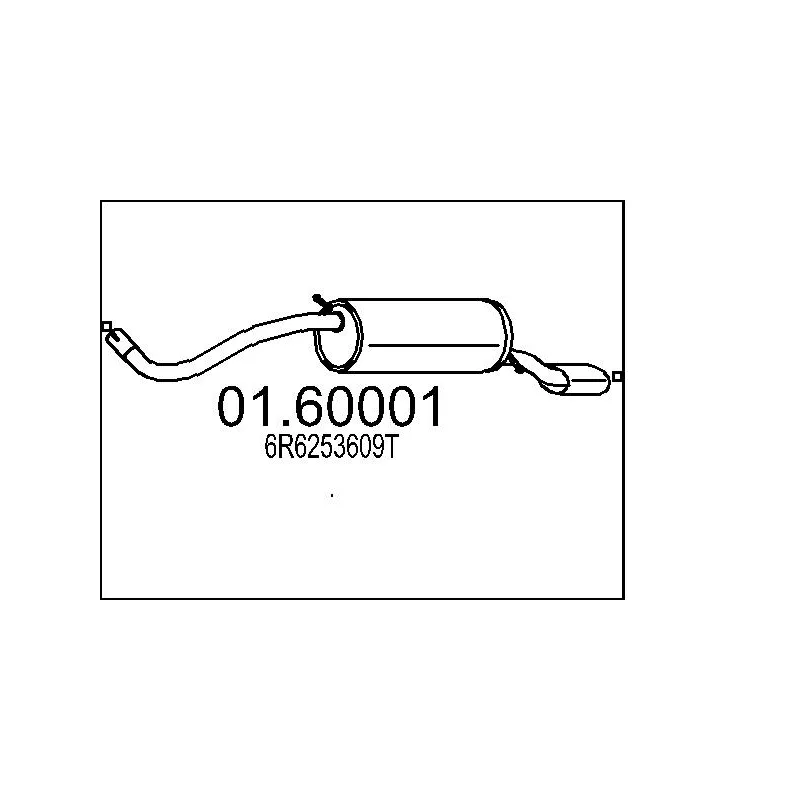 Silencieux arrière MTS 01.60001