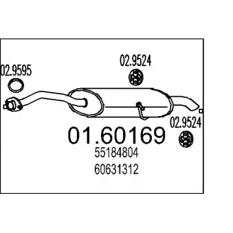 Silencieux arrière MTS