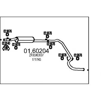 Silencieux arrière MTS