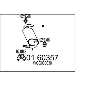 Silencieux arrière MTS