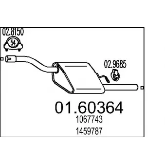 Silencieux arrière MTS