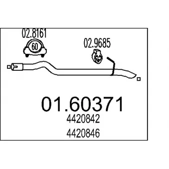 Silencieux arrière MTS