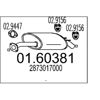 Silencieux arrière MTS