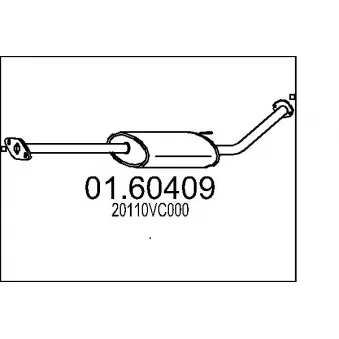 Silencieux arrière MTS
