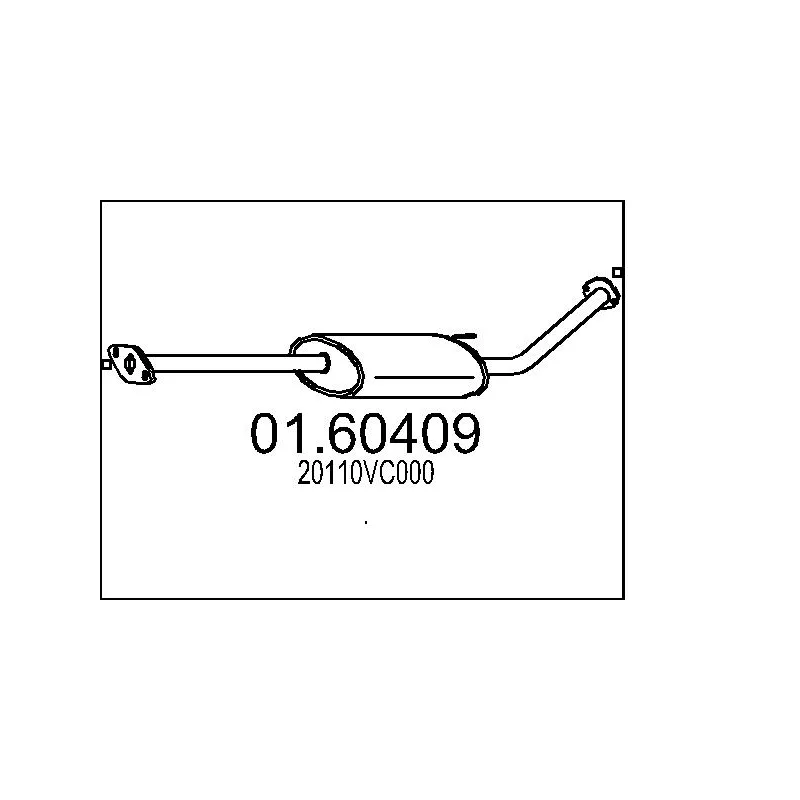 Silencieux arrière MTS 01.60409