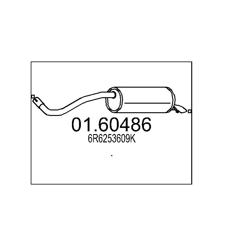 Silencieux arrière MTS 01.60486