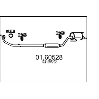 Silencieux arrière MTS