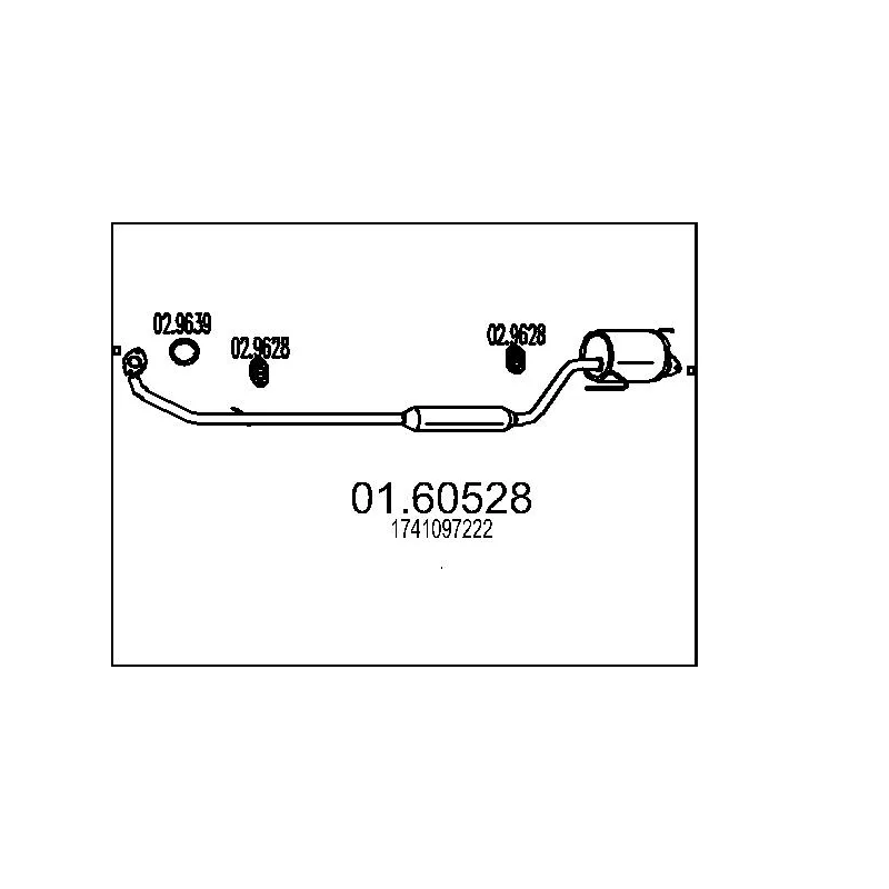 Silencieux arrière MTS 01.60528