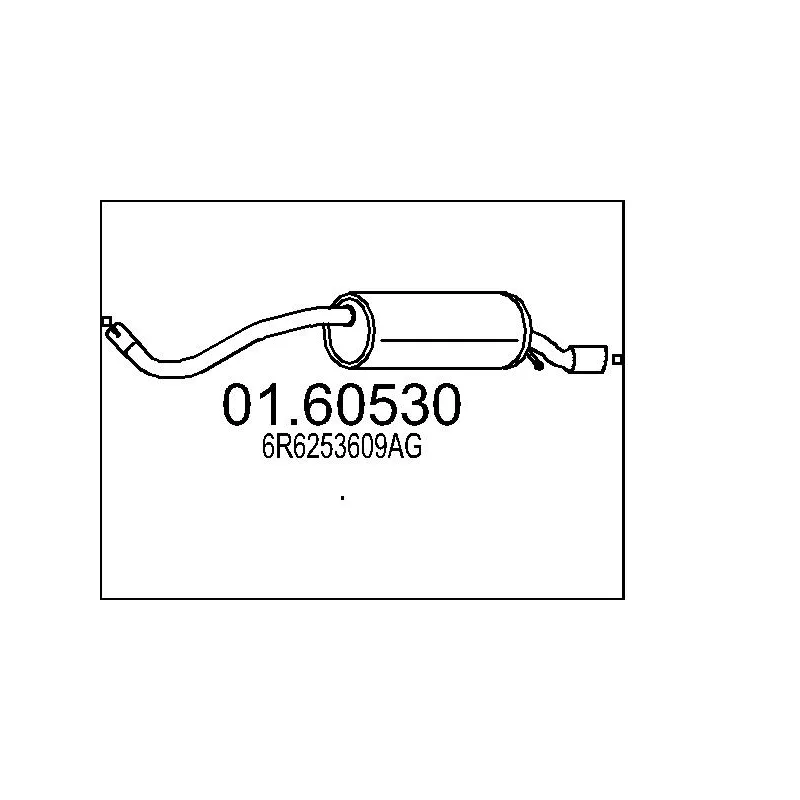 Silencieux arrière MTS 01.60530