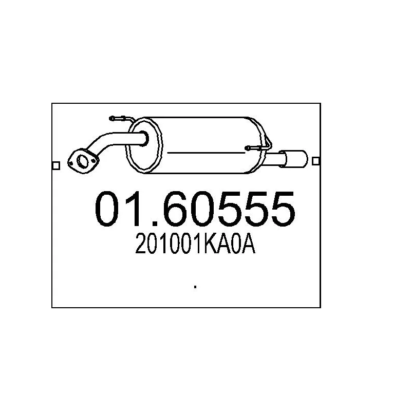 Silencieux arrière MTS 01.60555