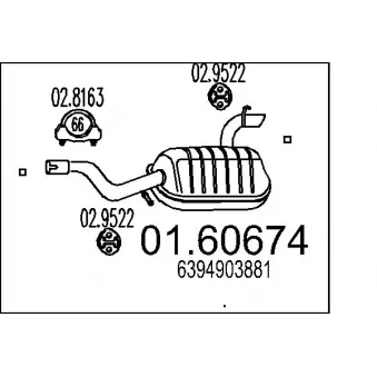Silencieux arrière MTS