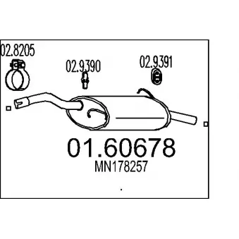 Silencieux arrière MTS