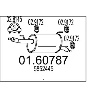 Silencieux arrière MTS