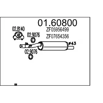 Silencieux arrière MTS