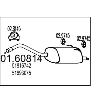 Silencieux arrière MTS