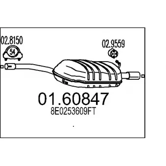 Silencieux arrière MTS