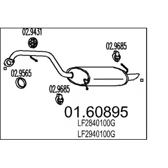 Silencieux arrière MTS