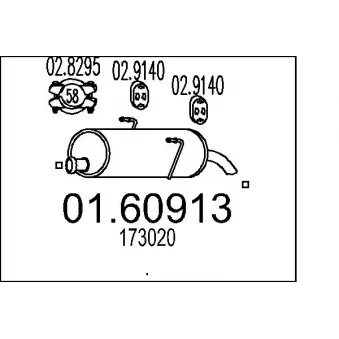 Silencieux arrière MTS