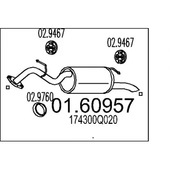 Silencieux arrière MTS