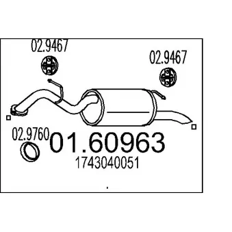 Silencieux arrière MTS
