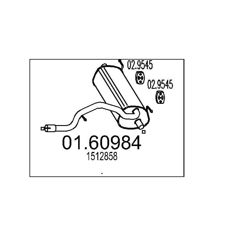 Silencieux arrière MTS 01.60984