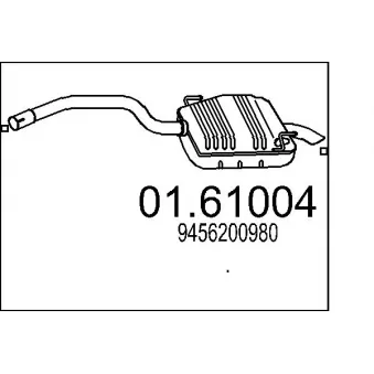 Silencieux arrière MTS