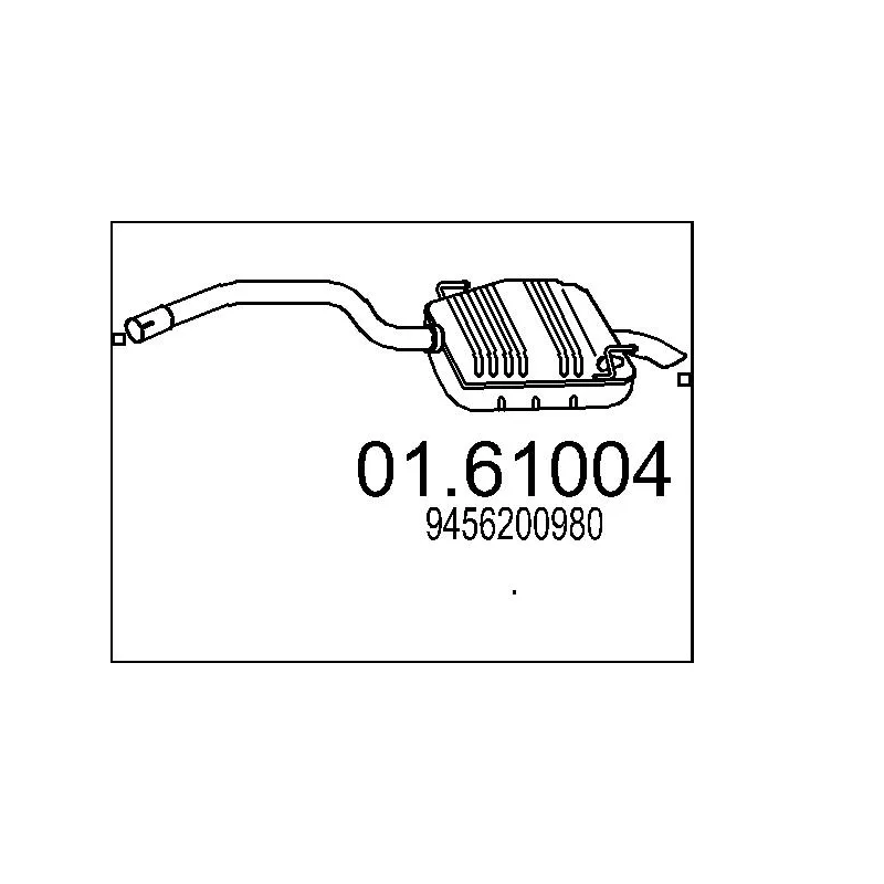 Silencieux arrière MTS 01.61004