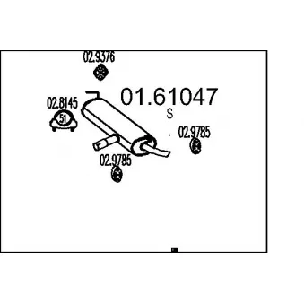 Silencieux arrière MTS