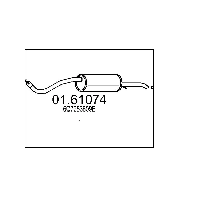 Silencieux arrière MTS 01.61074