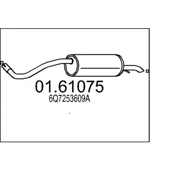 Silencieux arrière MTS