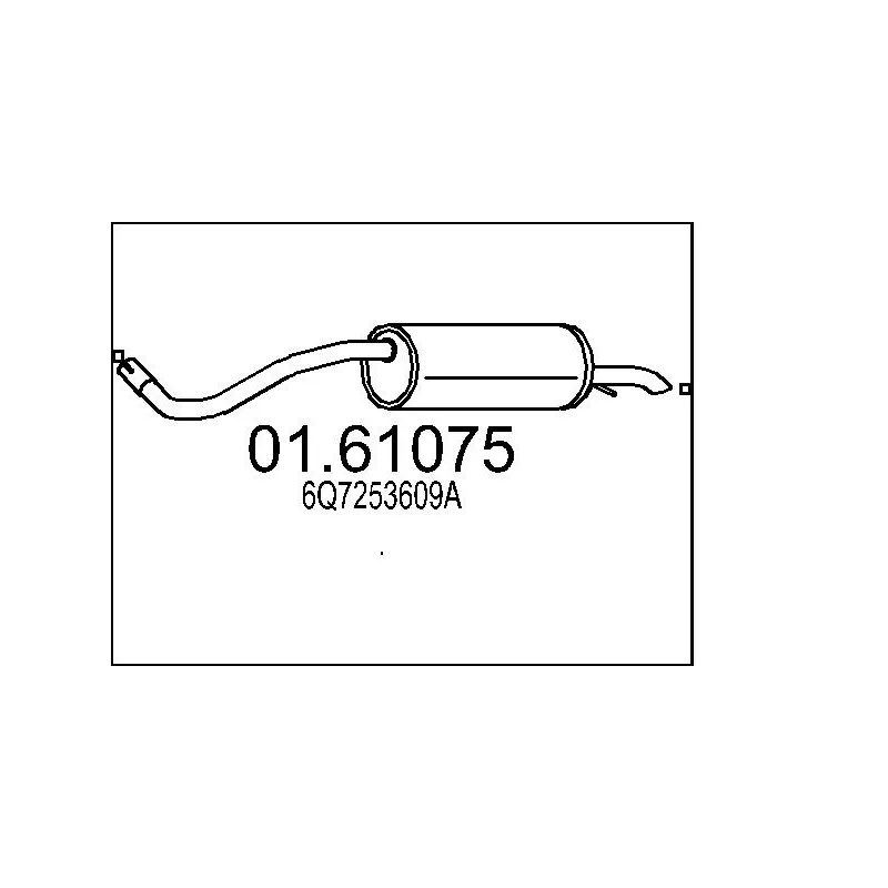 Silencieux arrière MTS 01.61075