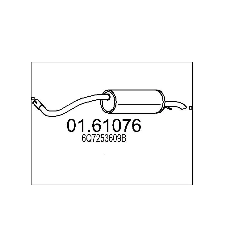 Silencieux arrière MTS 01.61076
