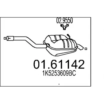 Silencieux arrière MTS