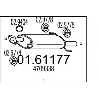 Silencieux arrière MTS