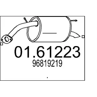 Silencieux arrière MTS