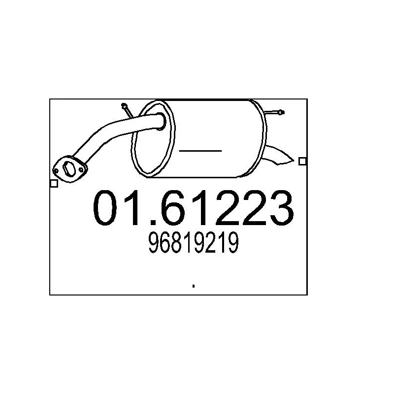 Silencieux arrière MTS 01.61223