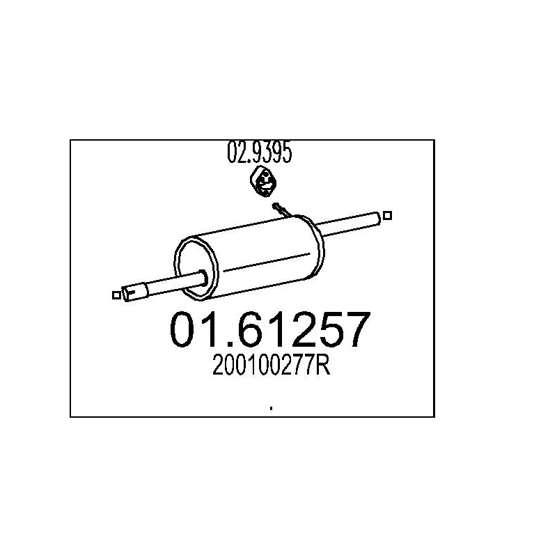 Silencieux arrière MTS 01.61257