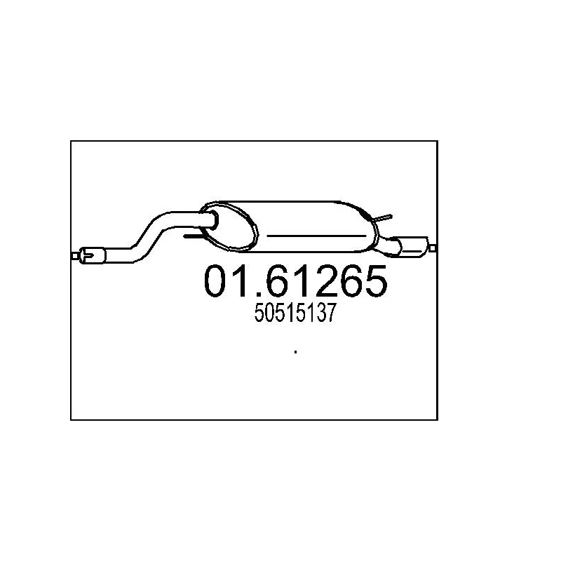 Silencieux arrière MTS 01.61265