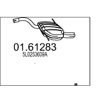 Silencieux arrière MTS