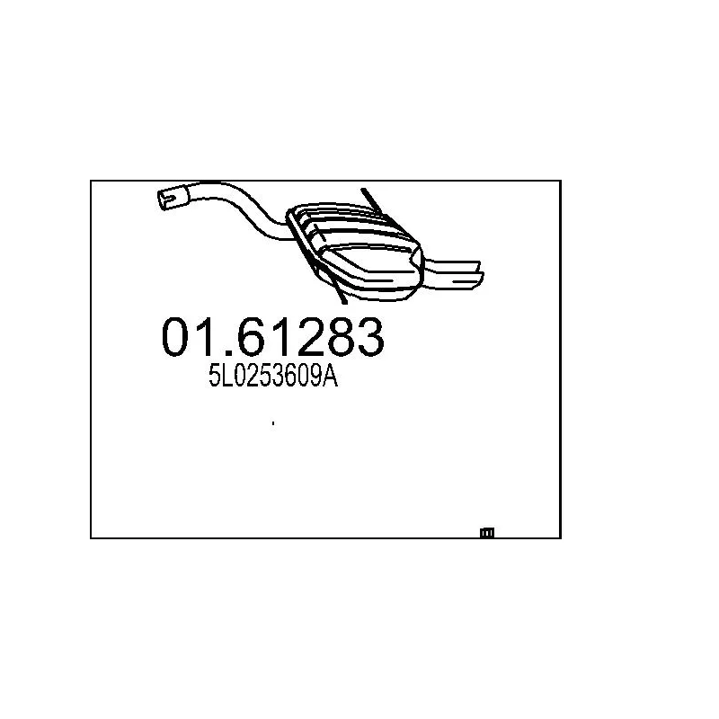 Silencieux arrière MTS 01.61283