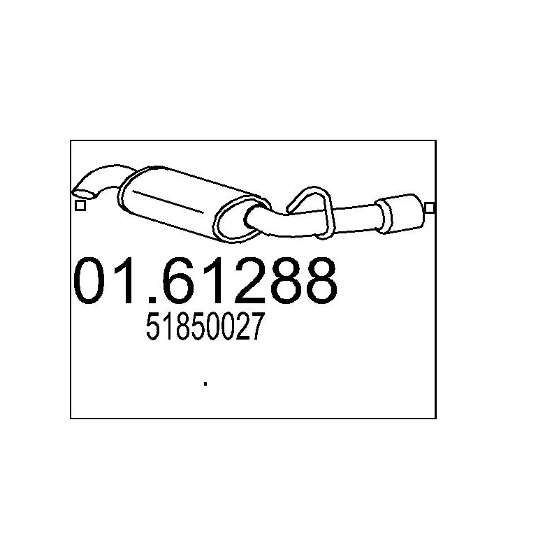 Silencieux arrière MTS 01.61288
