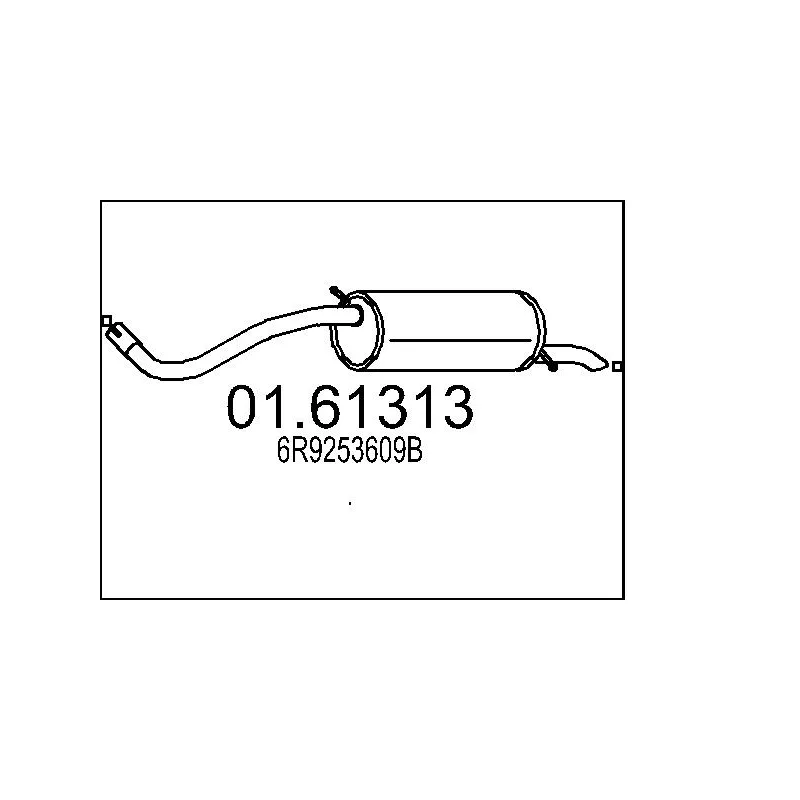 Silencieux arrière MTS 01.61313