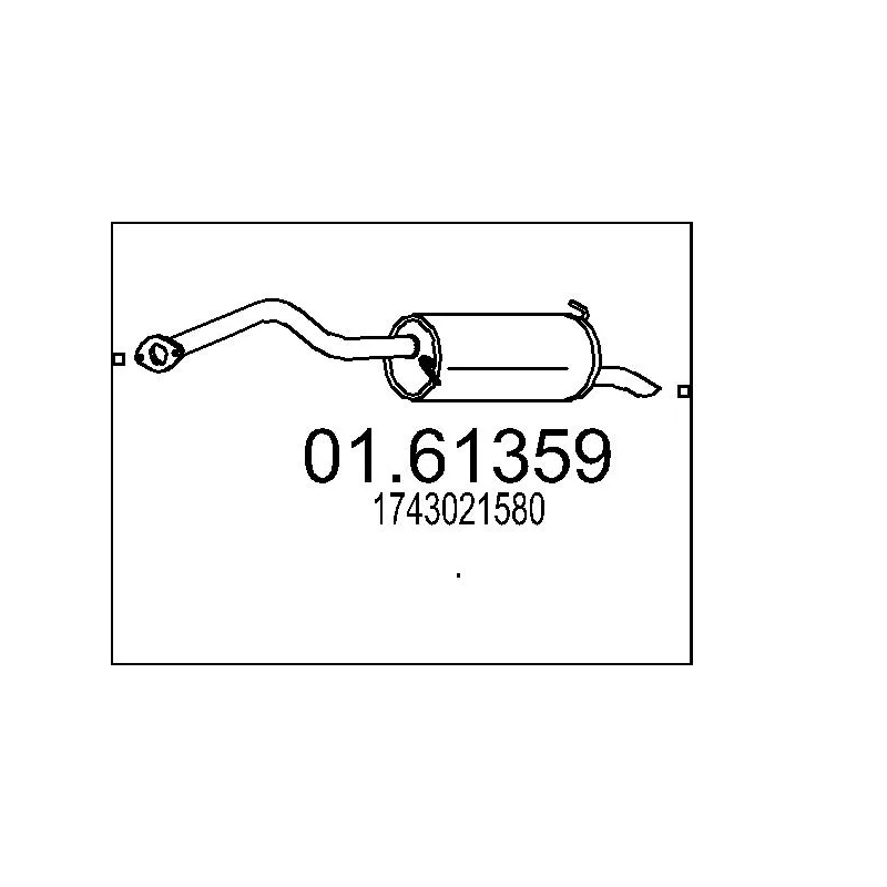 Silencieux arrière MTS 01.61359