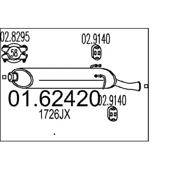 Silencieux arrière MTS