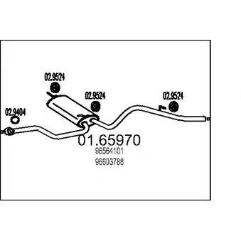 Silencieux arrière MTS
