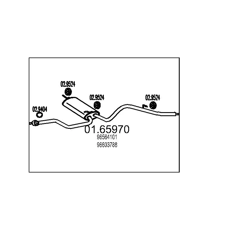 Silencieux arrière MTS 01.65970