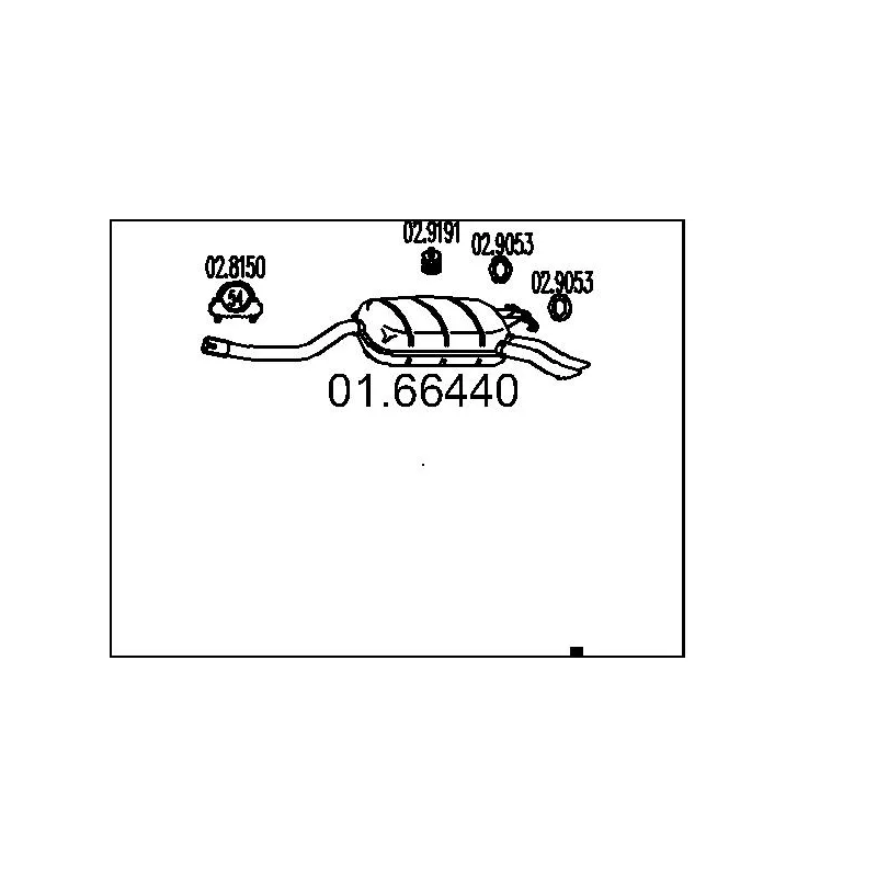 Silencieux arrière MTS 01.66440