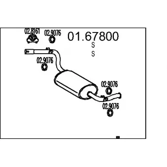 Silencieux arrière MTS 01.67800